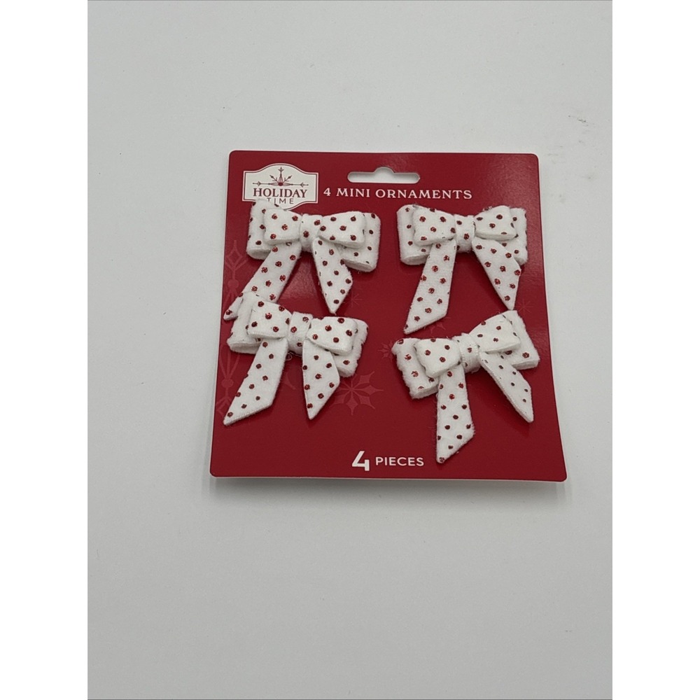 Holiday Time Mini Ornaments 4pk